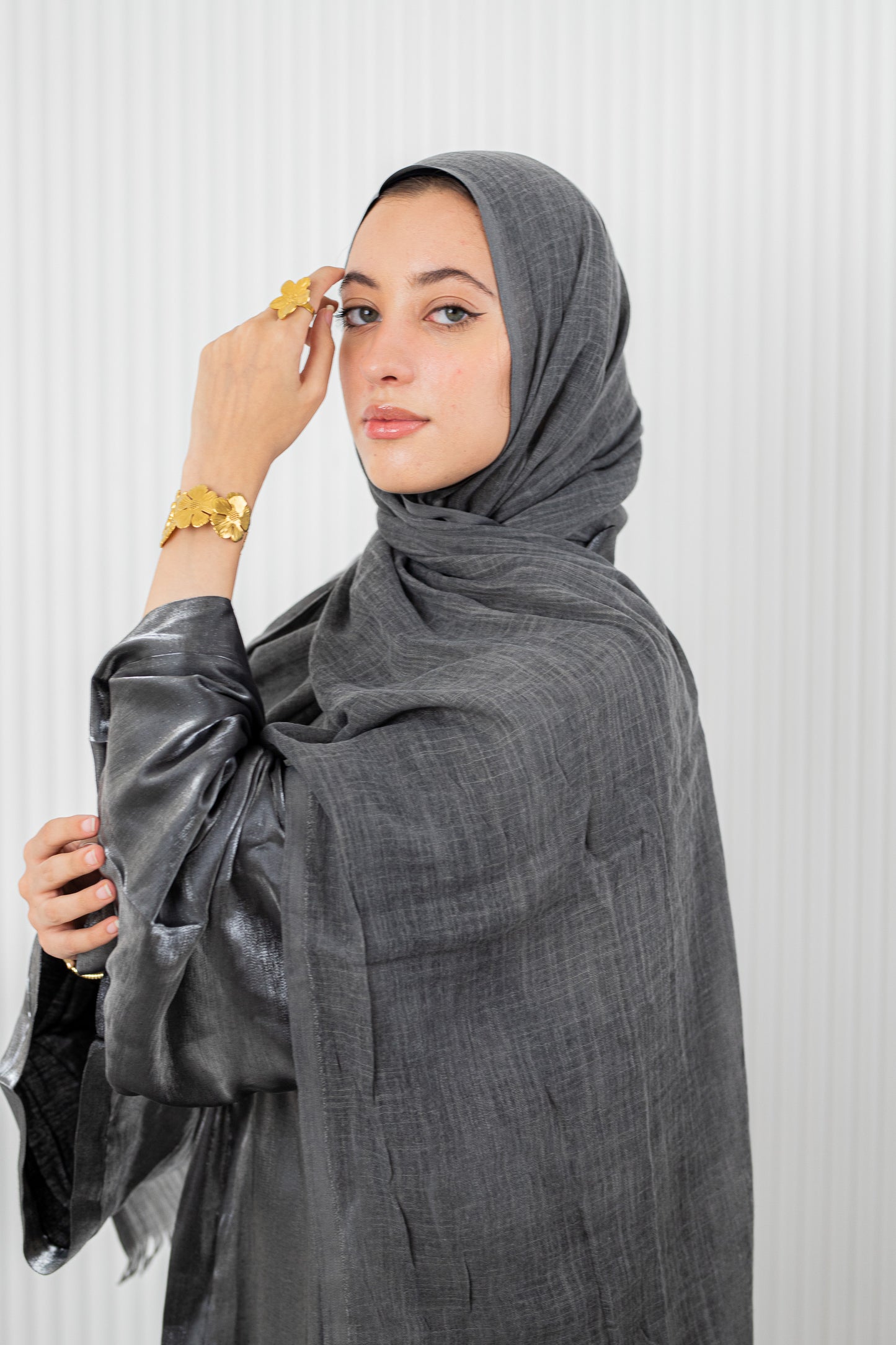 Dark Grey Pure Linen