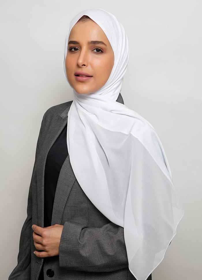 Half Chiffon Half Cotton