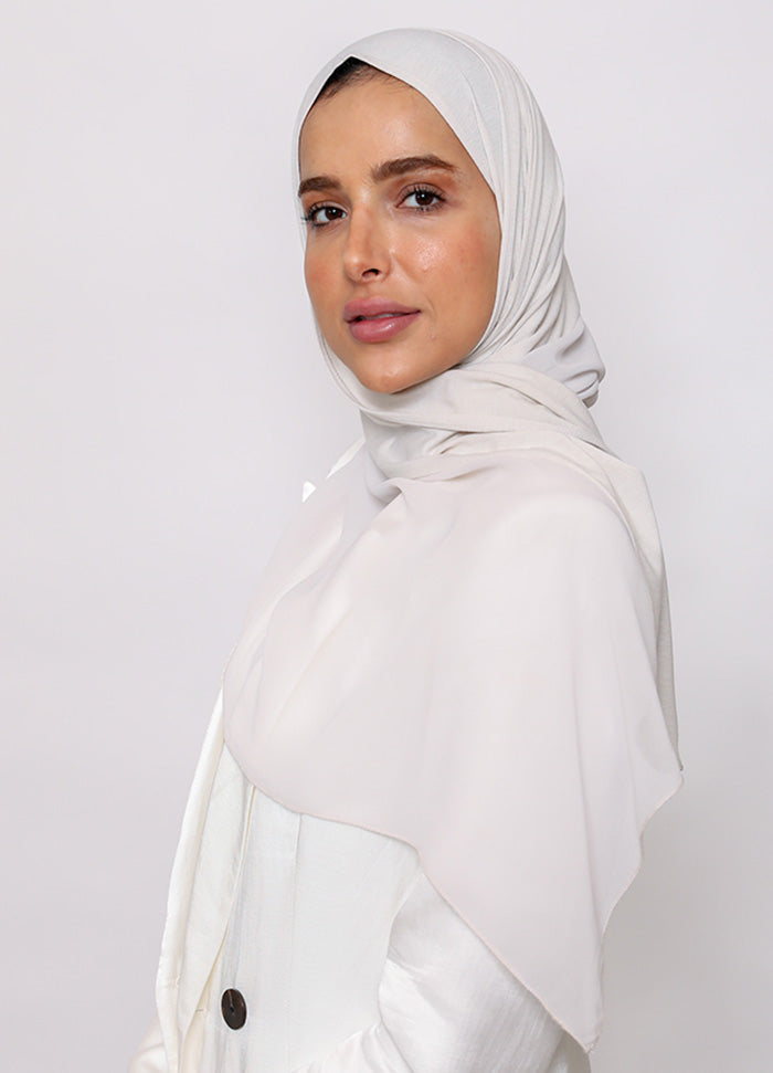 Half Chiffon Half Cotton