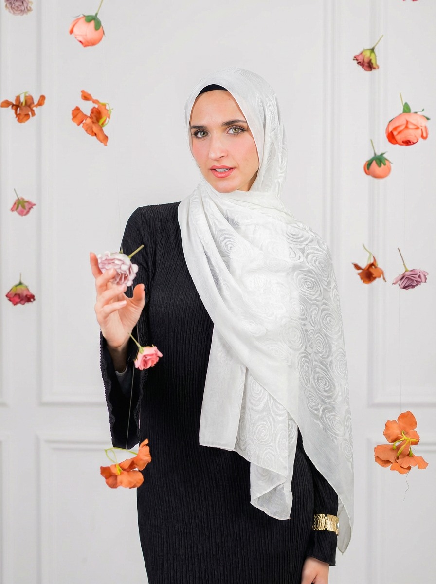 Half & Half Floral Off White