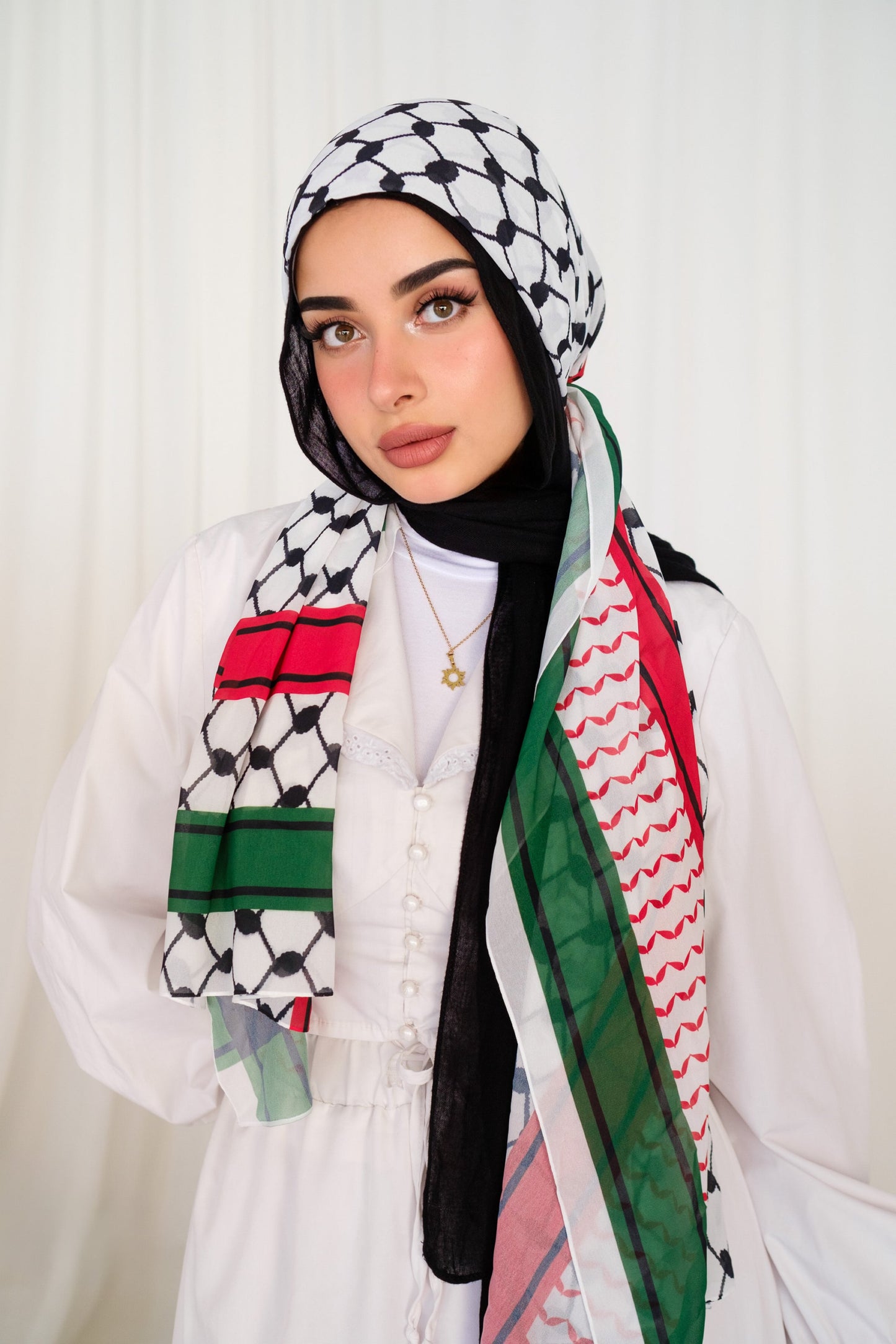 Light Free Palestine Chiffon
