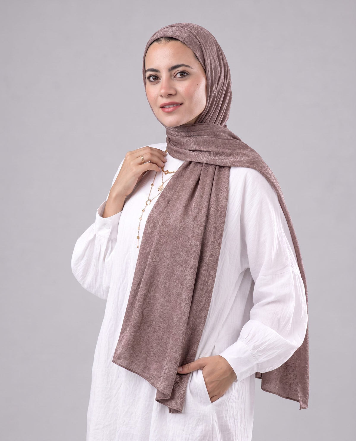 Soft Crinkle Scarf in Pink #Color_Pink
