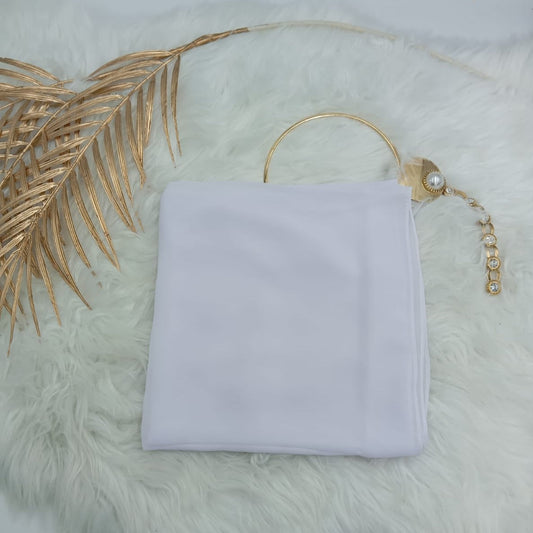 Squares Plain Chiffon Scarf