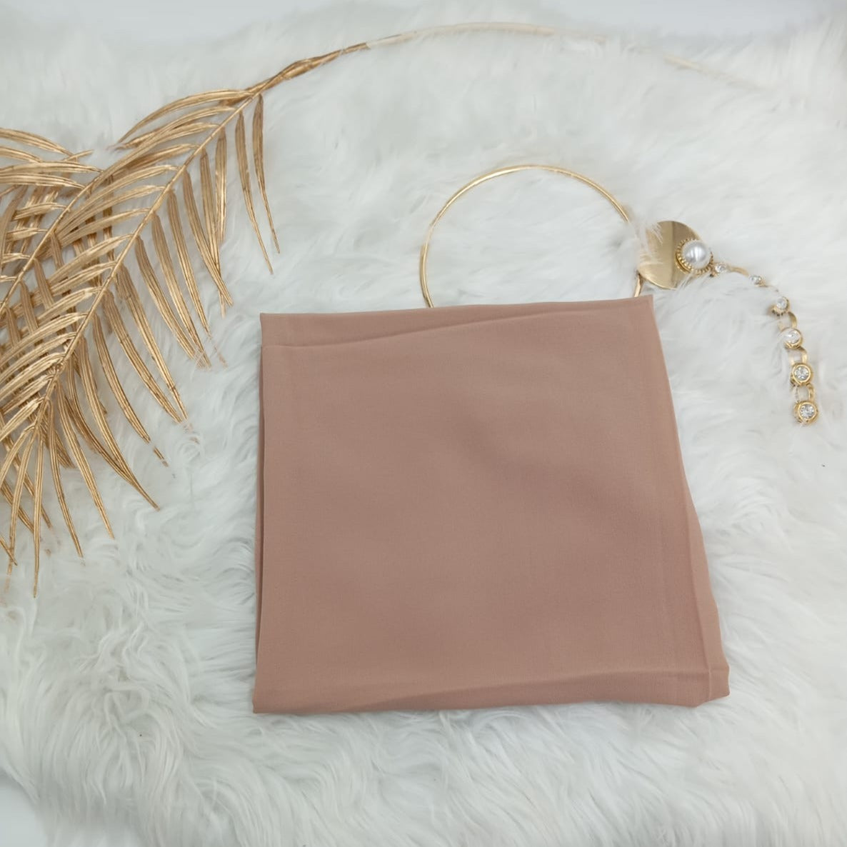 Squares Plain Chiffon Scarf