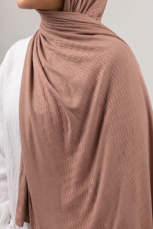 Desert Scale Kuwaiti Scarf - Light Brown