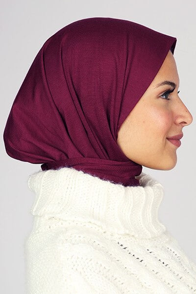 Ready Two Snap Hijab - Burgundy