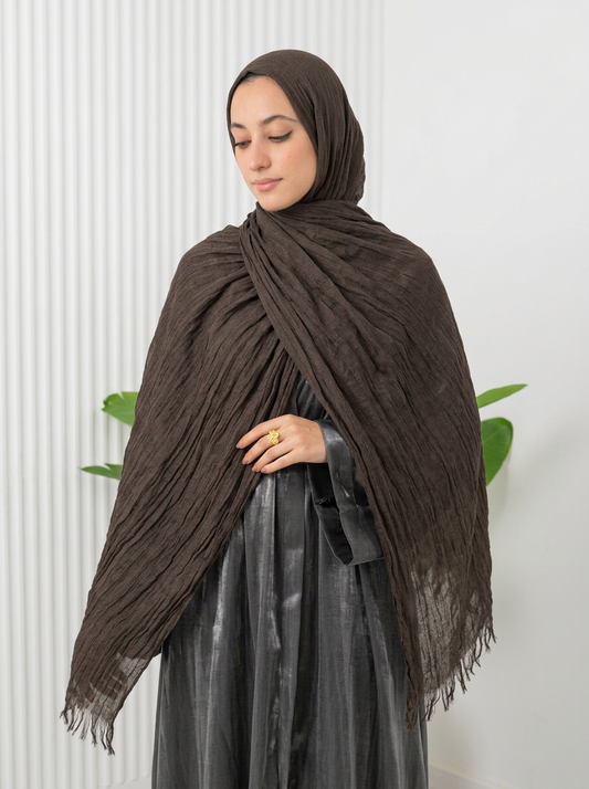 Elegant Thai Scarf Brown