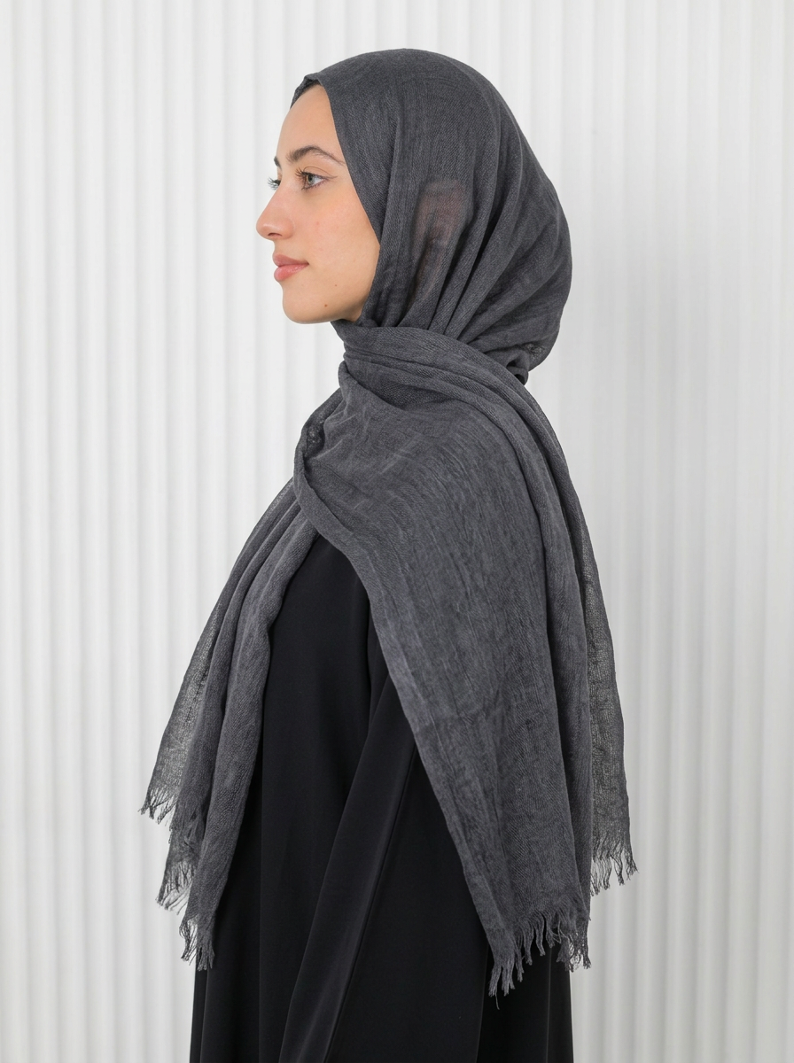 Elegant Thai Scarf Gray