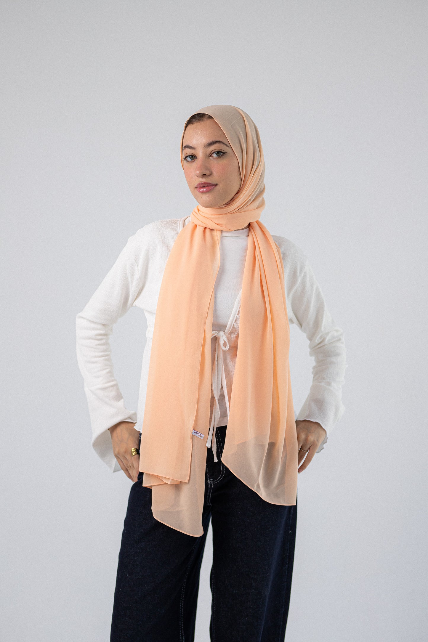 Plain Chiffon A4 Light Orange