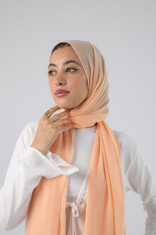 Plain Chiffon A4 Light Orange