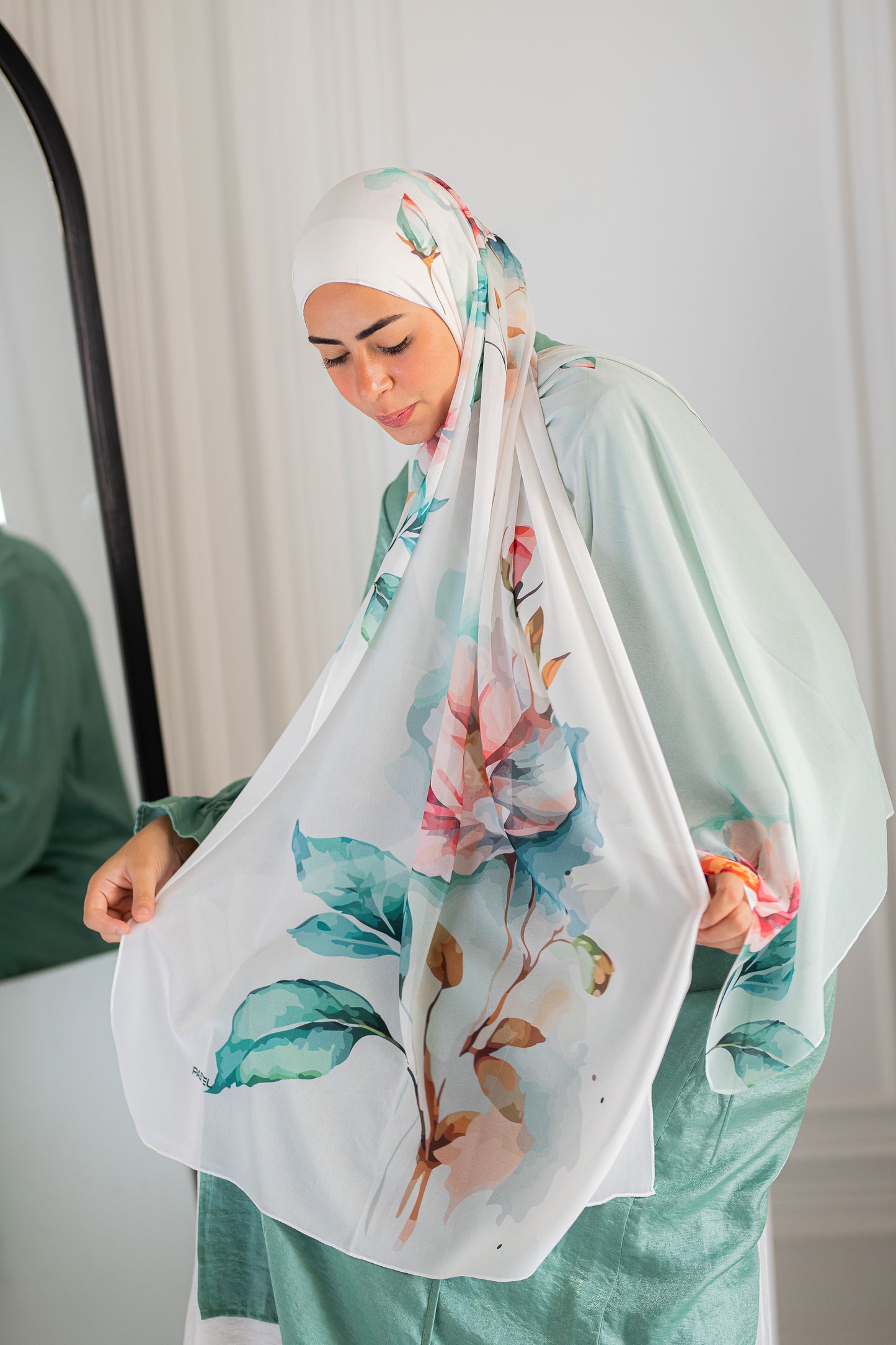 Crimson Charm Chiffon