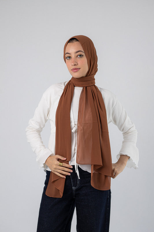 Plain Chiffon Dark Caramel