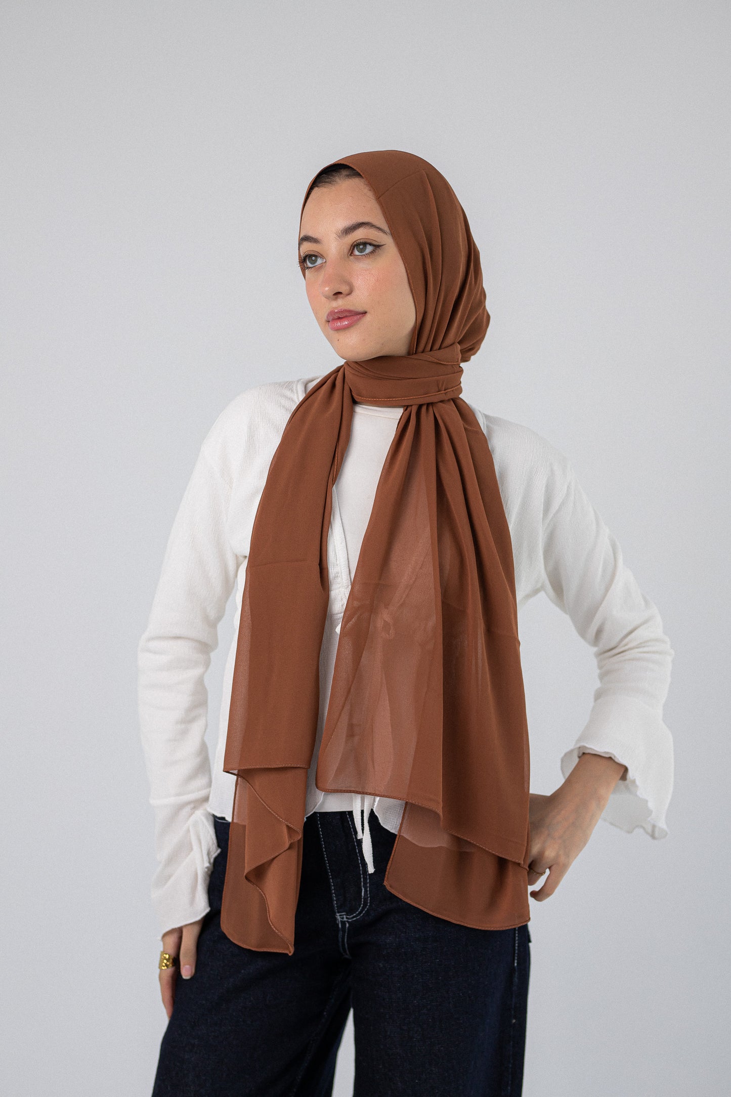 Plain Chiffon Dark Caramel