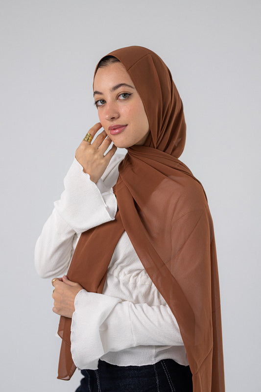 Plain Chiffon Dark Caramel