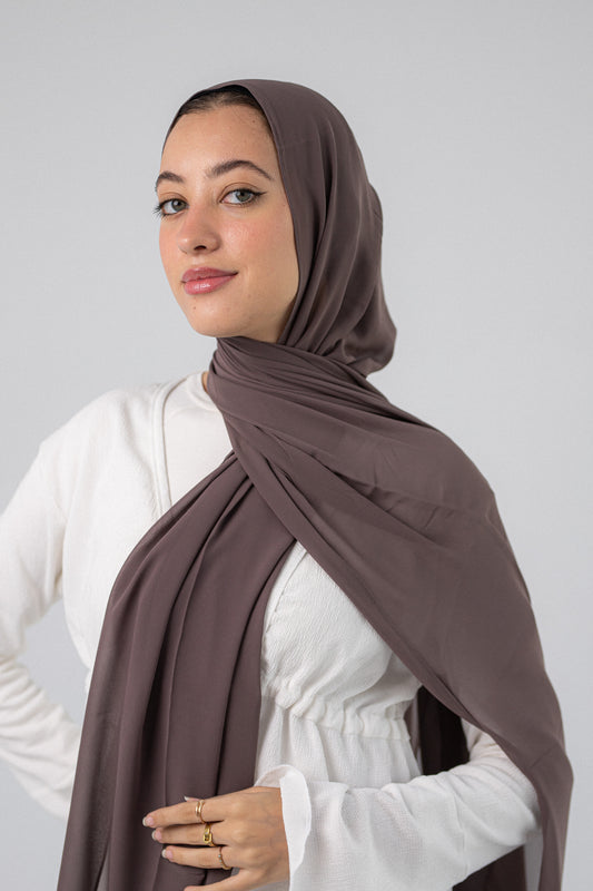 Plain Chiffon A4 Taupe