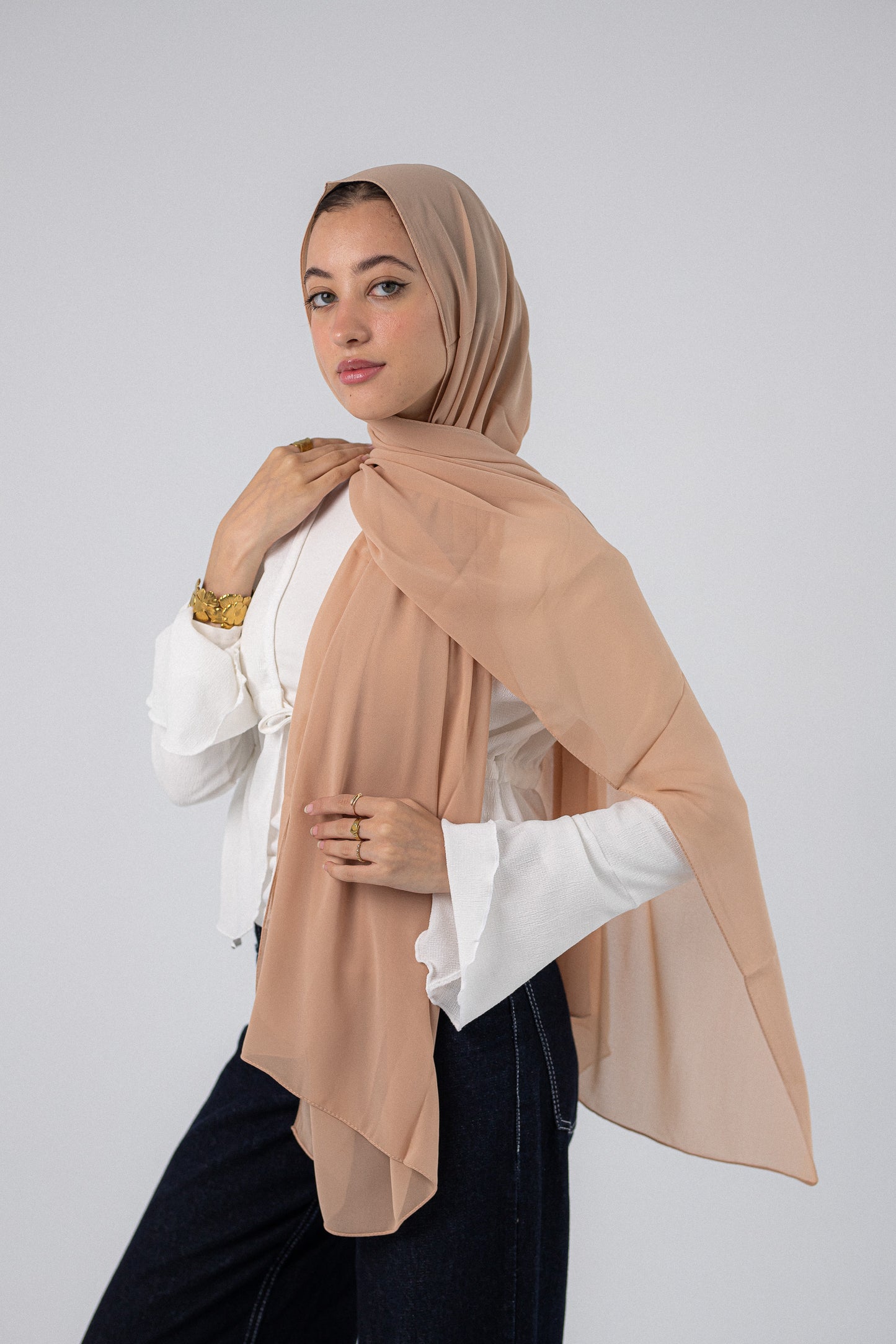 Plain Chiffon Caramel Dust
