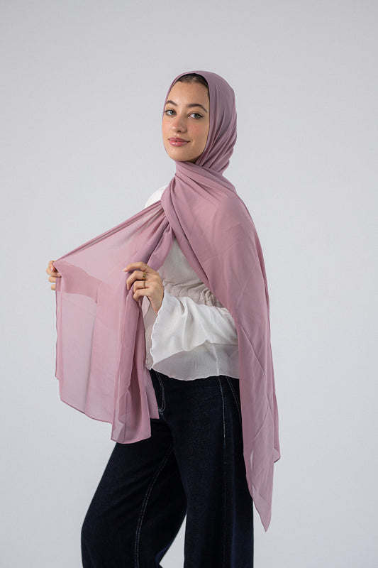 Plain Chiffon A4 Light Purple