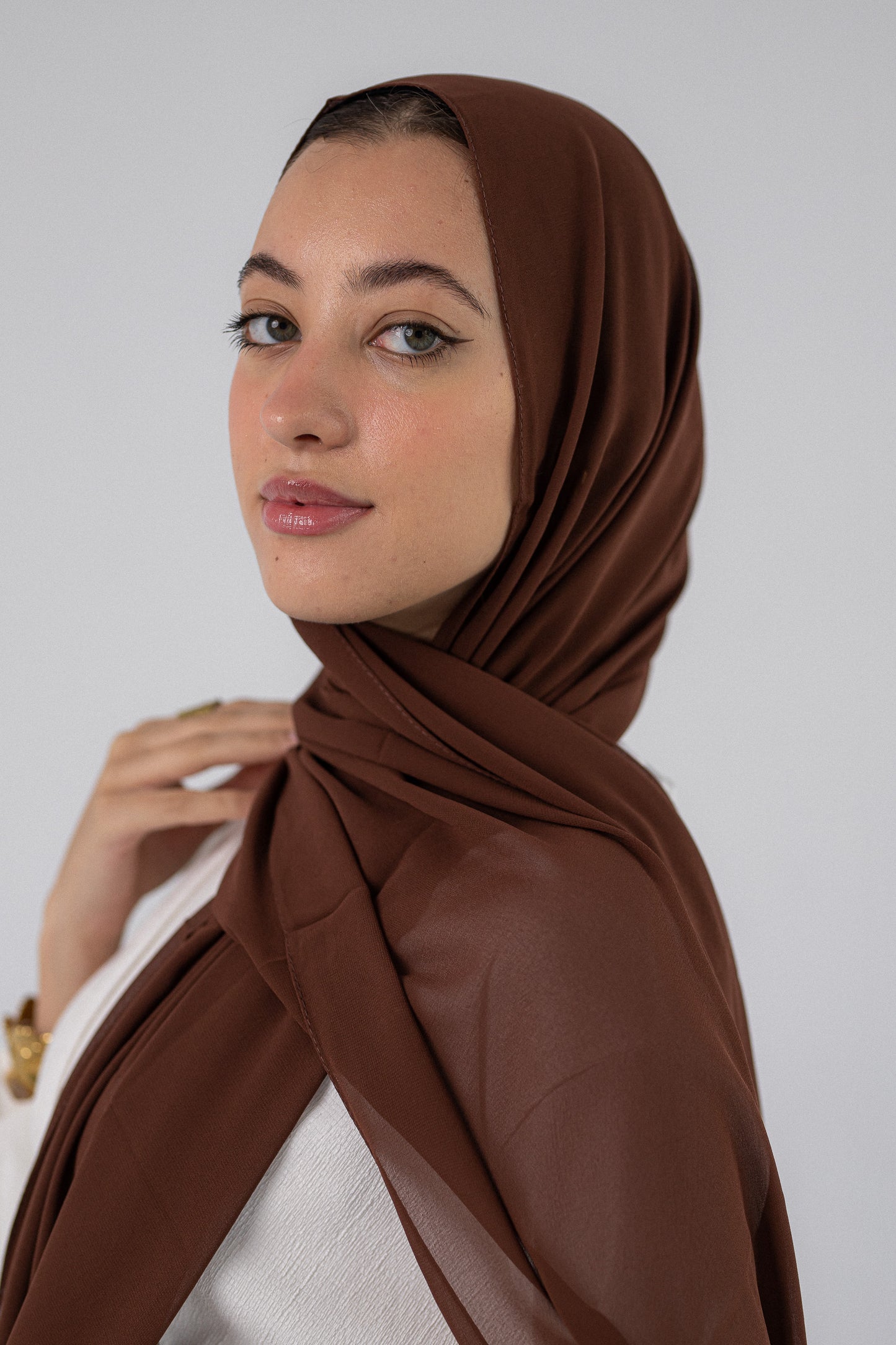 Plain Chiffon Brown