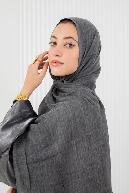 Dark Grey Pure Linen