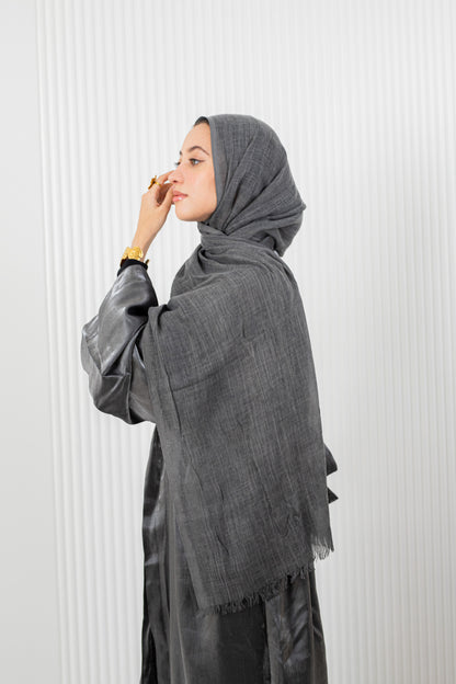 Dark Grey Pure Linen