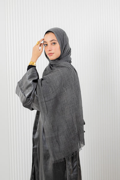 Dark Grey Pure Linen