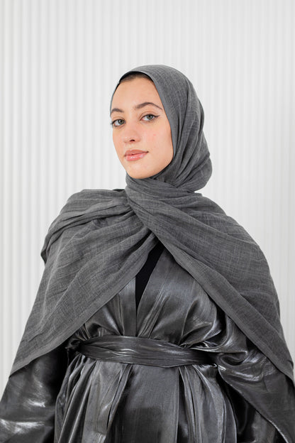 Dark Grey Pure Linen