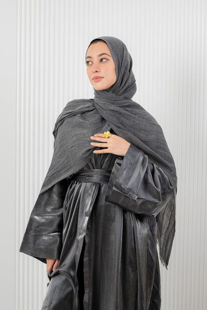 Dark Grey Pure Linen