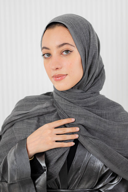 Dark Grey Pure Linen