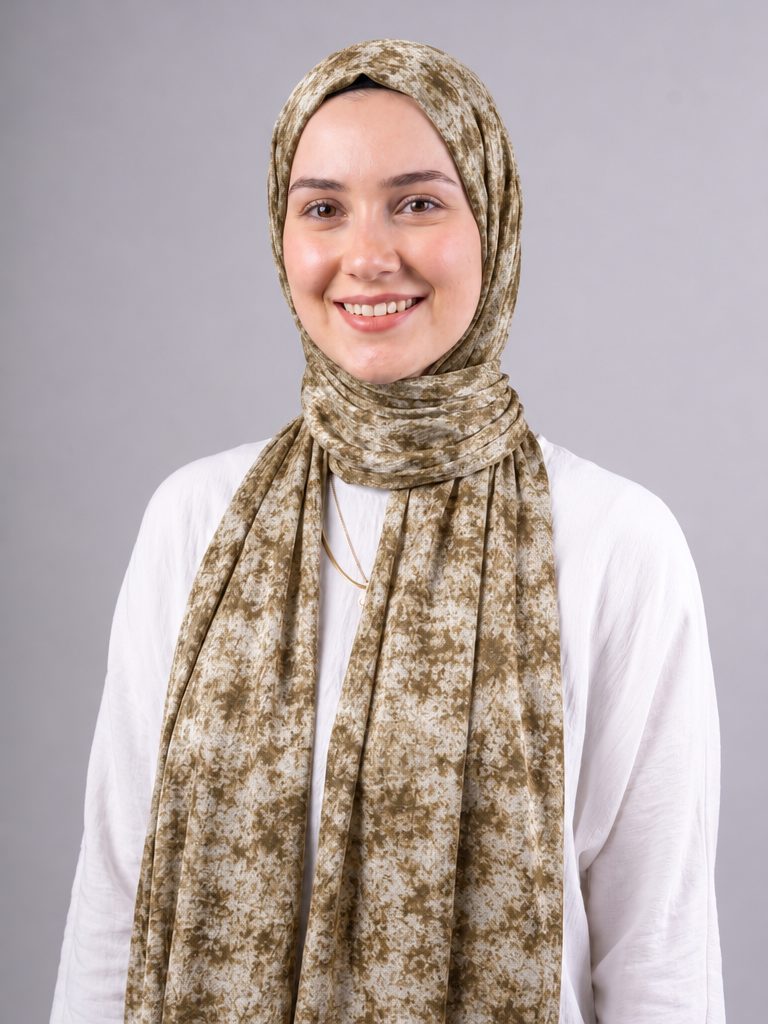 Antique Sand Printed Cotton Scarf