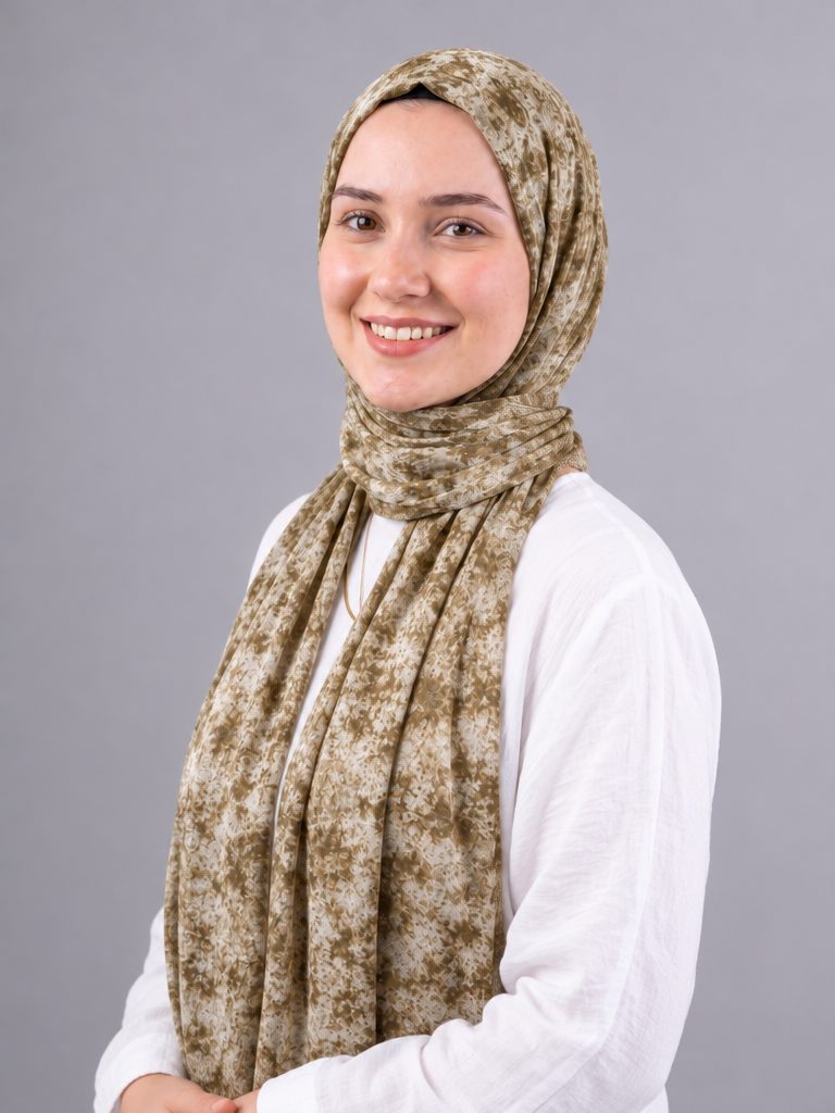 Antique Sand Printed Cotton Scarf