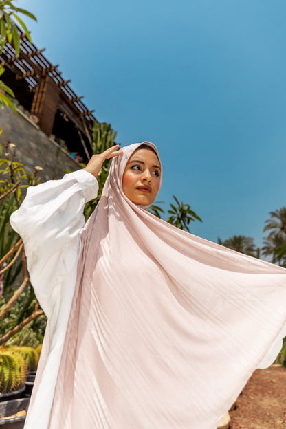 Comfort Jacquard Kuwaiti Scarf in Light Cashmere #Color_Light Cashmere