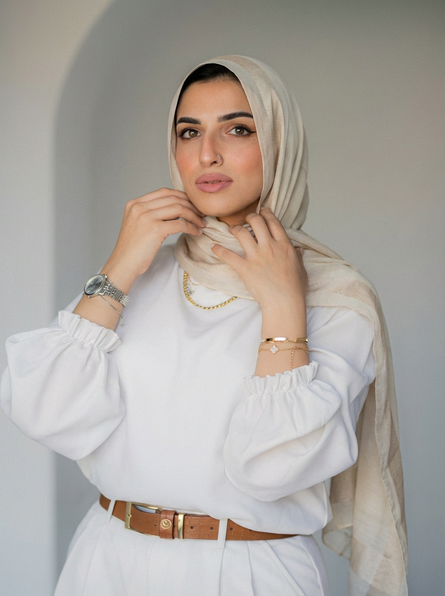 Cotton Stan Strip Beige