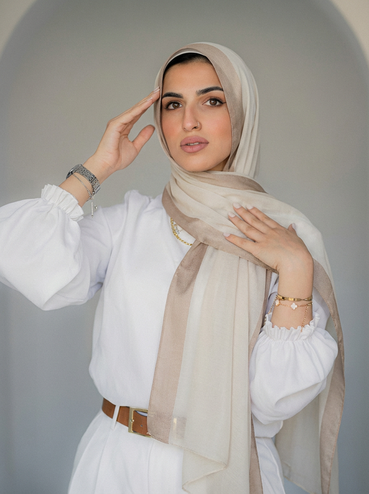 Cotton Stan Strip Beige