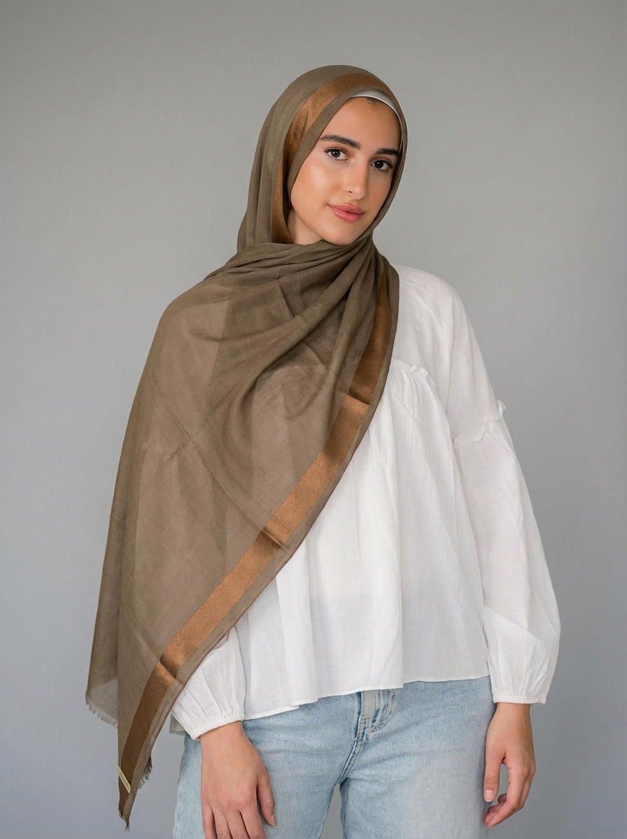 Cotton Stan Strip Earthy Brown