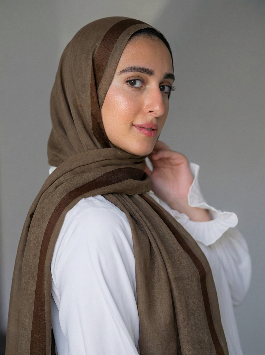 Cotton Stan Strip Earthy Brown