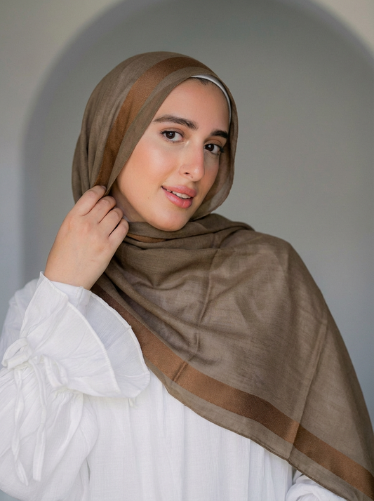 Cotton Stan Strip Earthy Brown