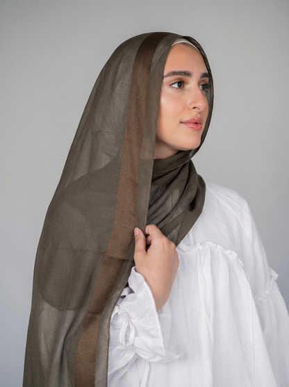 Cotton Stan Strip Brwon