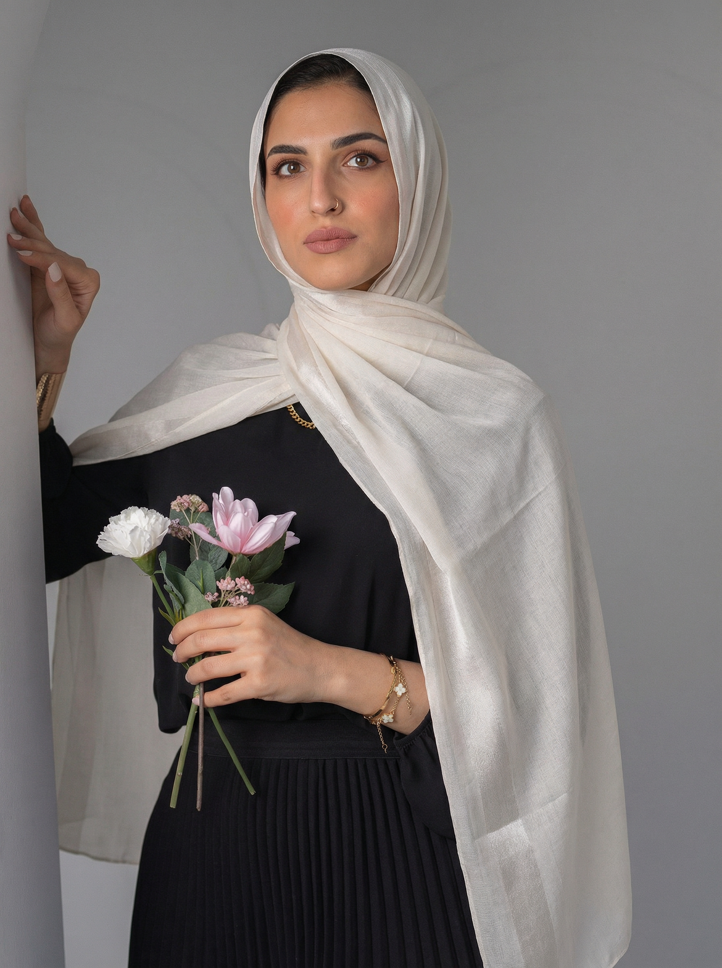 Cotton Stan Strip Light Grey