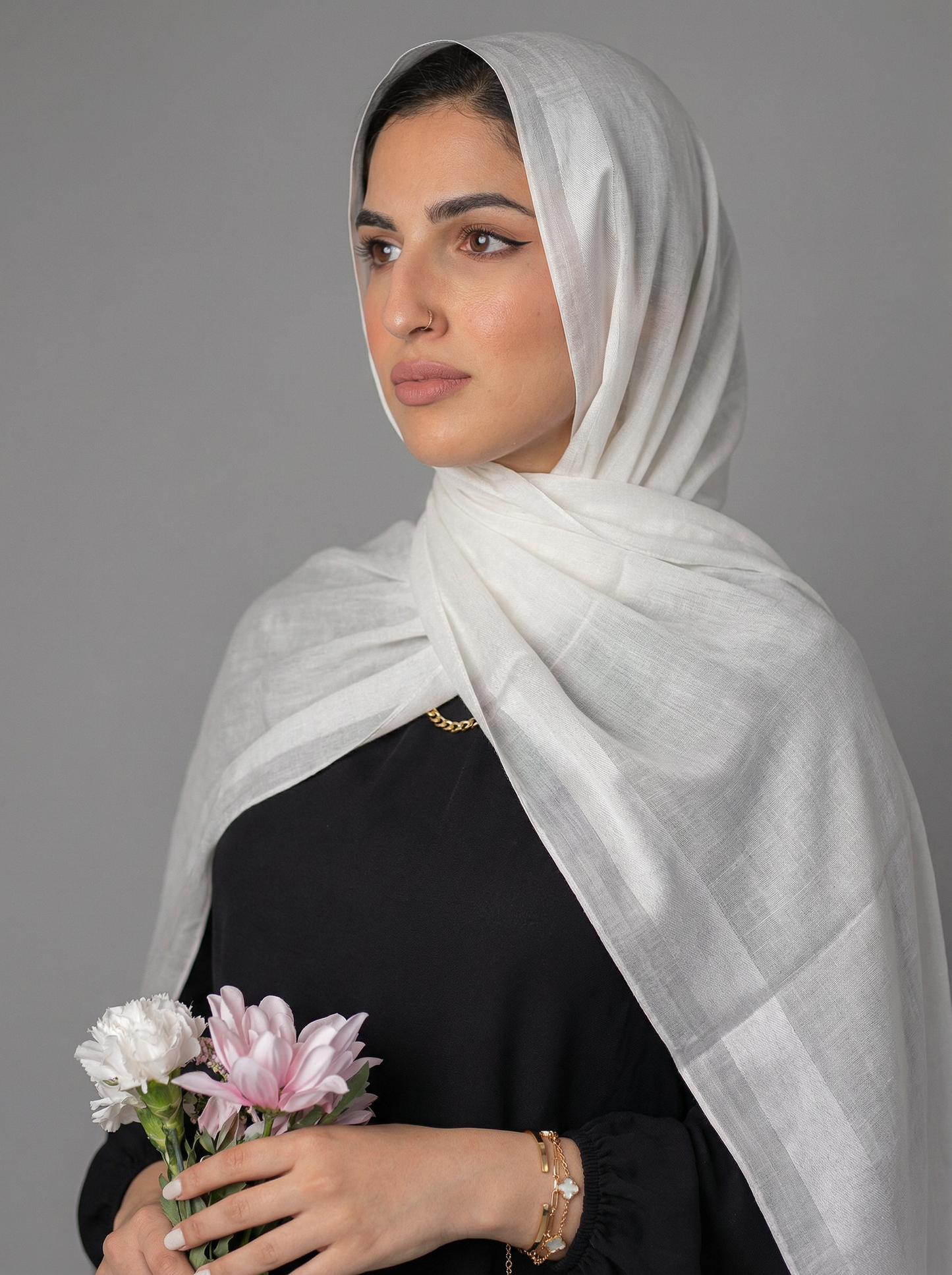 Cotton Stan Strip Light Grey