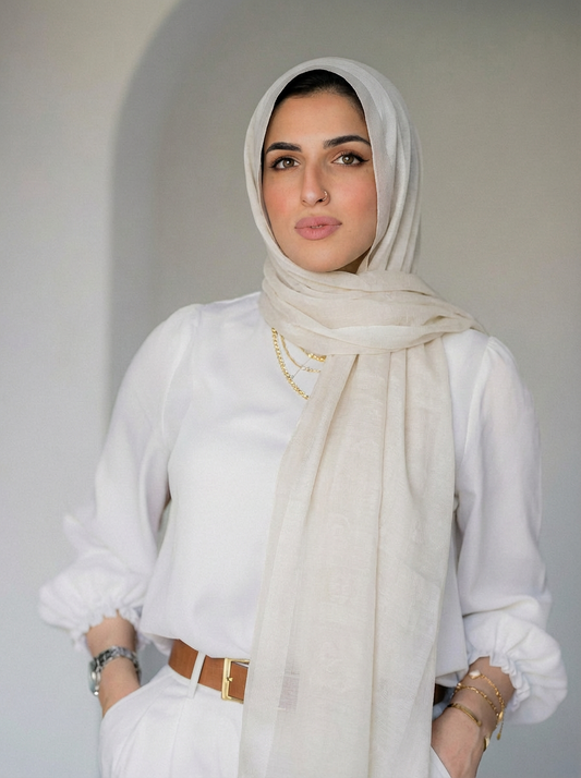 Cotton Stan Strip Light Grey