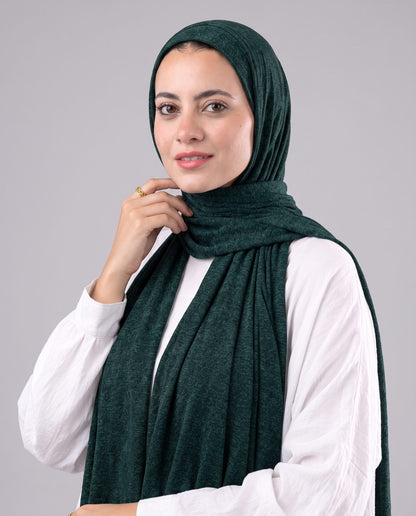 Soft Crinkle Scarf in Emerald Green #Color_Emerald Green