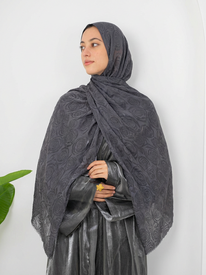 Half & Half Floral Dark Grey