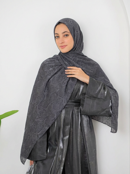 Half & Half Floral Dark Grey