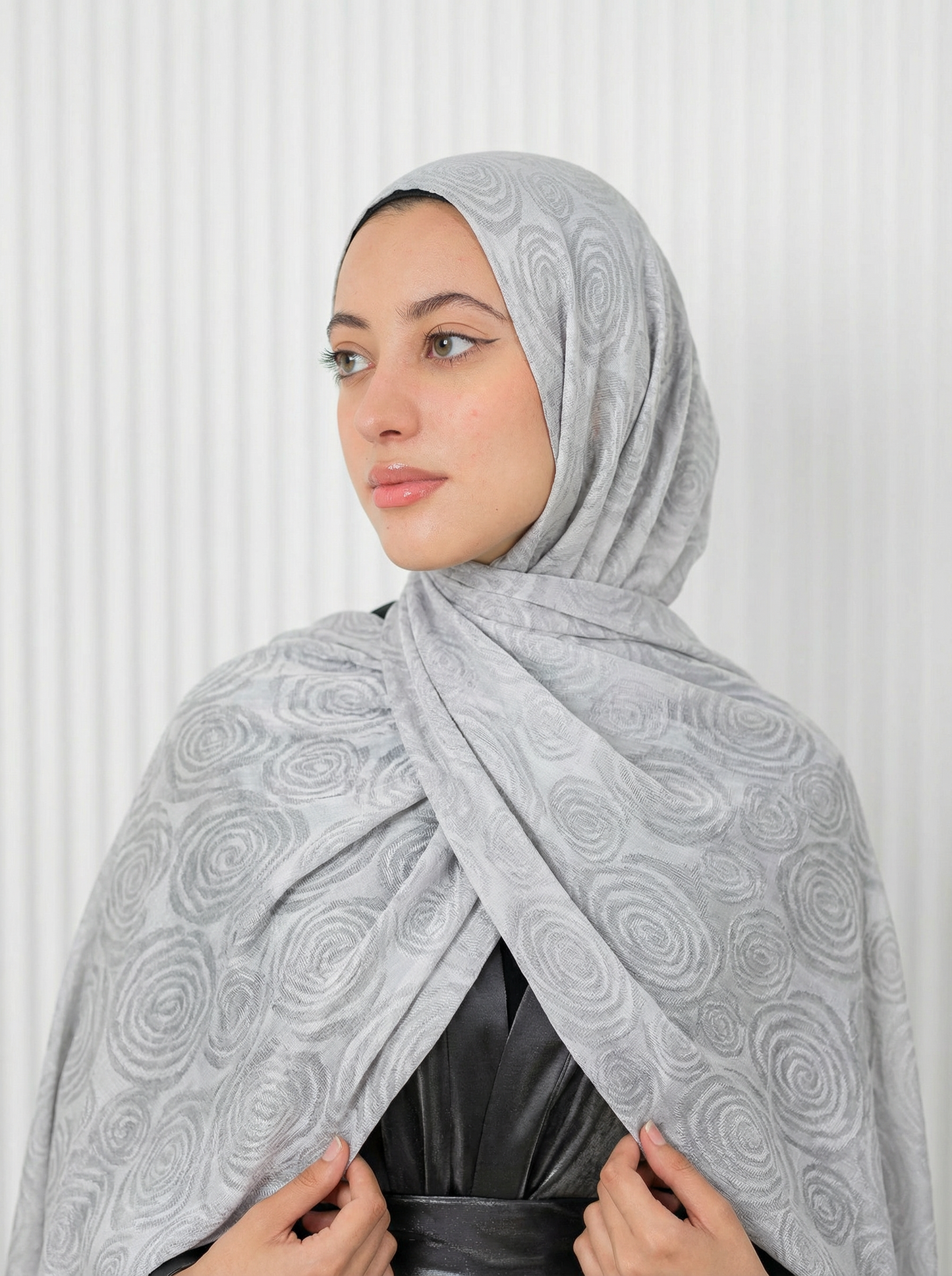 Half & Half Floral Grey