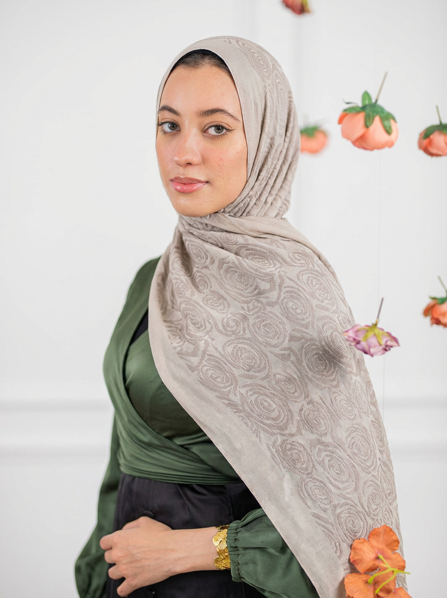 Half & Half Floral Light Beige