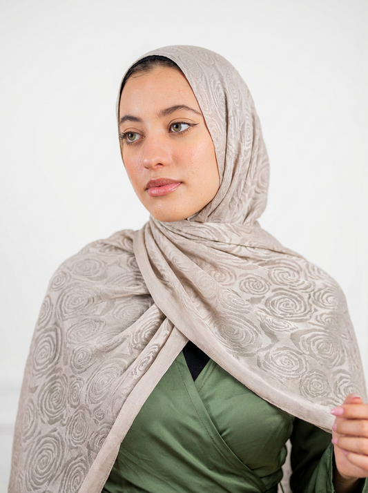 Half & Half Floral Light Beige