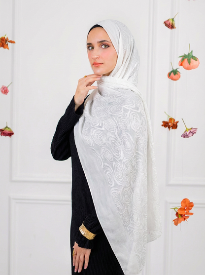 Half & Half Floral Off White