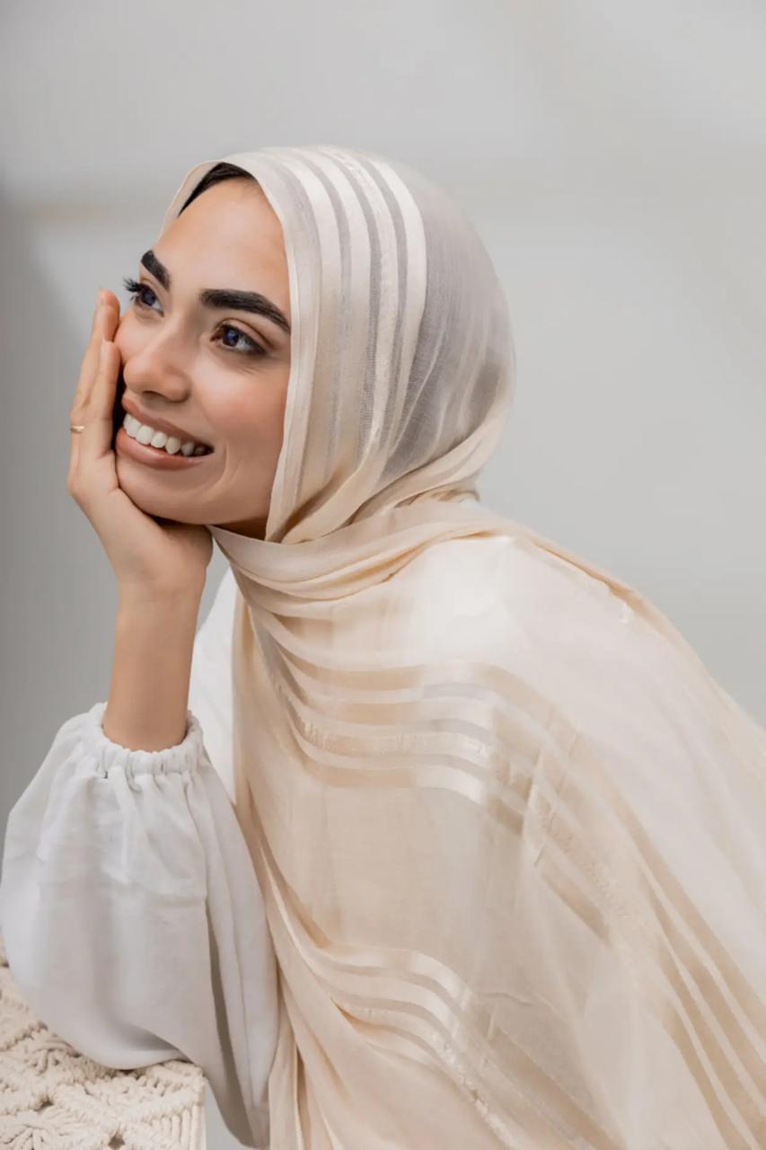 Linen Cotton With Satin