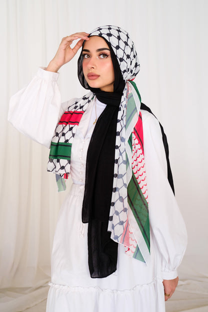 Light Free Palestine Chiffon