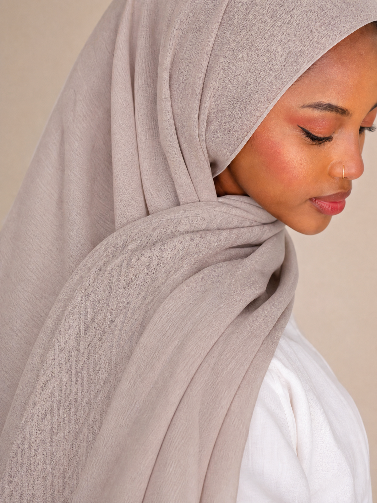 Samarkand Kuwaiti Scarf in Beige #Color_Beige
